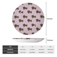 thumbnail image 2 of Sikiie Dachshund Dog Puppy Bone China Decorative Plate Personality Ceramic Dinner Plate Crafts Decorative Ceramic Decorative Plate -8in, 2 of 6