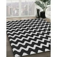 thumbnail image 3 of Ahgly Company Machine Washable Indoor Rectangle Transitional Night Black Area Rugs, 6' x 9', 3 of 7