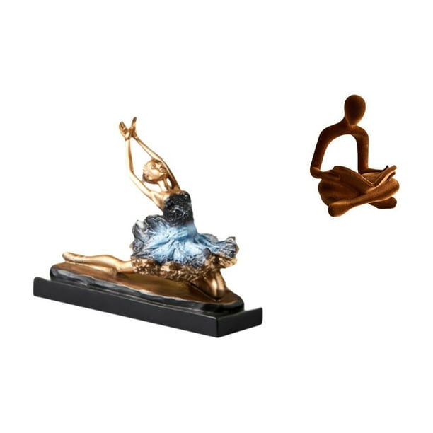 Figura Decorativa De Bailarina De Ballet, Estatua De Bailarina, Regalo De Escritorio, Figura Para Chimenea, Decoración De Restaurante, Estatua De Pensador Abstracto Humano, Colección