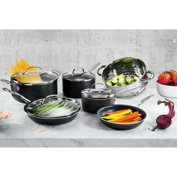 Granite Stone 15 Piece Nonstick Cookware, Dishwasher Safe, Pots and
