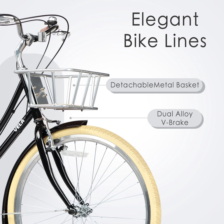 AVASTA 26 Inch Hybrid Bike, Lightweight Step-Through Hi-Ten Steel