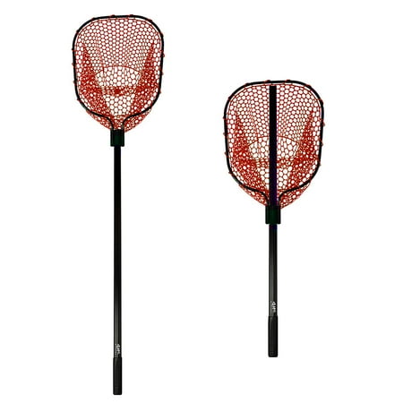 UPC: 0850023535757 | Tackle HD Telescopic Landing Net  36 to 57-Inch Long Fishing Net  Fish Net with 12-Inch Deep Rubber Mesh  Fishing Gear and Equipment for Saltwater  Freshwater  or Fly Fishing  Red