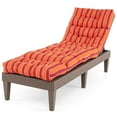 thumbnail image 4 of Gymax 73'' Lounge Chaise Cushion Padded Recliner Cushion Orange, 4 of 6