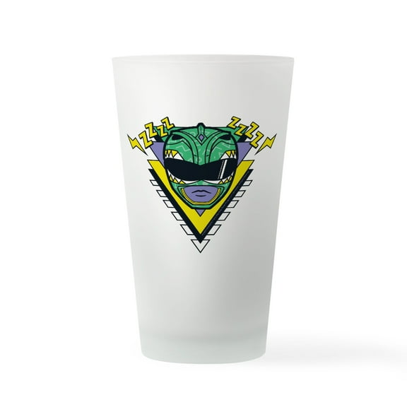 CafePress - Power Rangers Green Ranger Zzzz - Pint Glass, Drinking Glass, 16 oz. CafePress