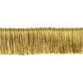 thumbnail image 2 of 2" (5cm) Ellora Collection Brush Fringe Trim # 0200ELBH,, Golden Beige #EL15 (Gold Beige, Dark Gold) 5 Yards (15 ft/4.5m), 2 of 2