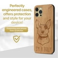thumbnail image 2 of Case Yard Wooden Case Outside Soft TPU Silicone, Slim Fit Shockproof Wood Protective Phone Cover for Girls Boys Men and Women, Supports Wireless Charging I am a Bully Design case for iPhone-12-Pro-Max, 2 of 7
