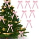thumbnail image 1 of 6pcs Velvet Christmas Bows For Christmas Tree Wreath Gift Wrap Crafts Wedding Party Bows For Snack Bags Baking Candy Bags Home Decoration, 1 of 8