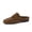 Brown, variant on Heritage Genuine Leather Suede Loafer Mules for Women | 100% Genuine Suede Upper, Cushioned Footbed, Backless Flat Mule with Moc-Toe Stitching Detail, Casual Penny Loafer Slides