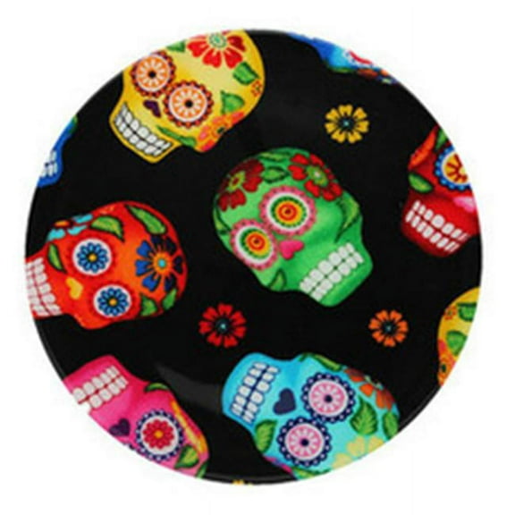 Andreas TRT-135 10 in. Sugar Skulls Round Trivet- Pack of 3