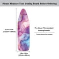thumbnail image 5 of Kuiaobaty Soft Ironing Board Cover Gradient Marble Texture Pattern Protective Scorch Polyster Heavy Duty Iron Covers for Ironing Board Standard Size 15 x 54 Inch Home Decoration, 5 of 5