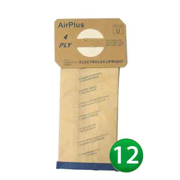 12 Style U Bags for Electrolux Upright Vacuum Cleaner 138FPC