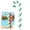 Green, variant on Christmas in July Jumbo Pool Noodle Float 5.9 ft, Summer Candy Cane Inflatable Swim Noodle for Pool Party