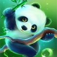 thumbnail image 1 of Pintura Al Óleo Panda Por Números Acrílica Artesanal Dibujo Sin Marco 20x20cm, 1 of 9