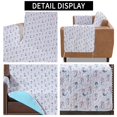 thumbnail image 3 of Skylinewears Reversible Sofa Cover with Pockets, Stain Resistant Couch Protectors for 2 Cushion Couch (Mermaid/Aqua), 3 of 6