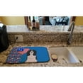 thumbnail image 2 of Black English Springer Spaniel USA American Dish Drying Mat, 2 of 5