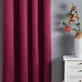 thumbnail image 7 of Home Soft Things Solid Blackout Curtains/Drapes Thermal Insulated Grommet Darkening Curtains, 2 Curtains and 2 Tiebacks Set - Burgundy - 54 x 96 inches, 7 of 7