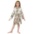 thumbnail image 6 of FORMRS Niños Bathrobe Unisex Hooded Robe Soft Plush Pajamas Sleepwear, Size 4-6T, Red Mountain Pattern, 6 of 7