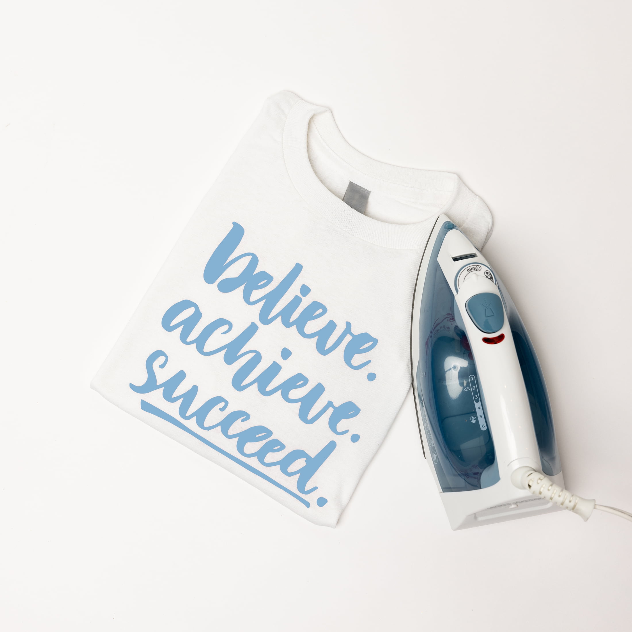 (3 pack) Hello Hobby 12" x 2' Light Blue Iron-On Craft Vinyl Roll