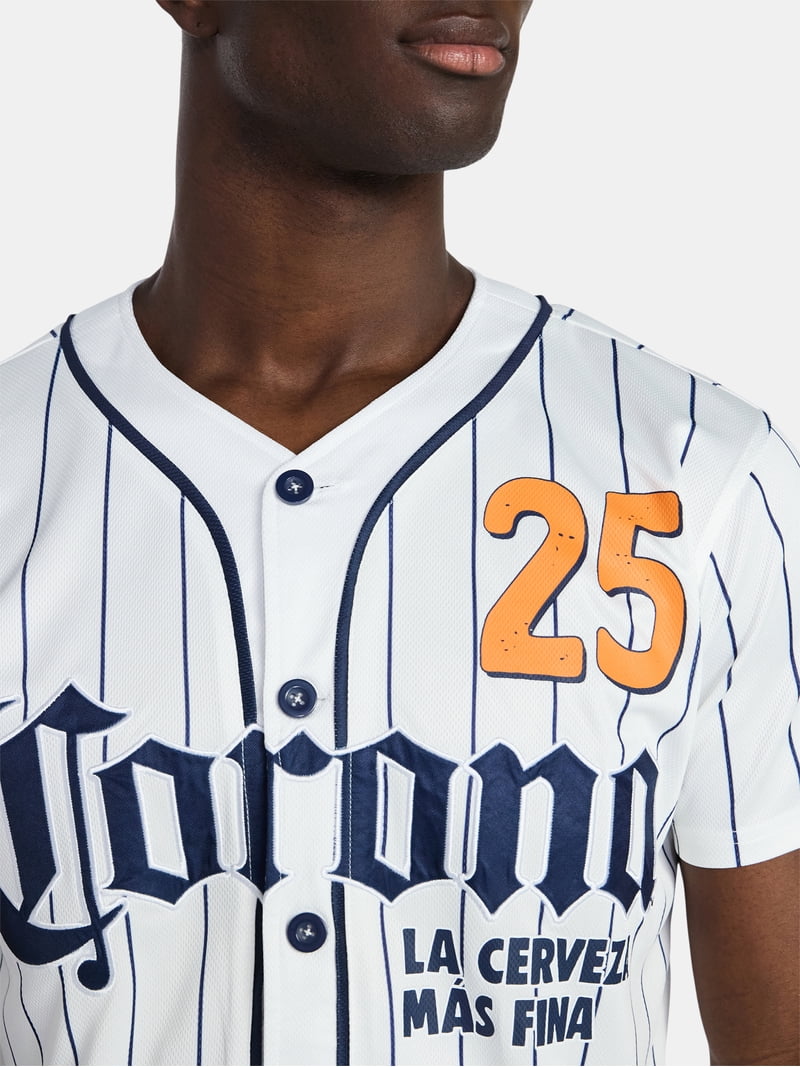 Corona Men's and Big Men's Front Back Graphic Button Up Baseball