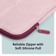 thumbnail image 4 of U Brands Nylon Puffer Laptop Sleeve, 15"L x 10.67"W x 1.77"D, Rose Pink, 4 of 9