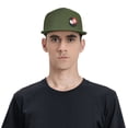 thumbnail image 6 of DouZhe Flat Brim Cap Snapback Hat, Abstract Warrior Prints Adjustable Green Adult Baseball Cap, 6 of 7