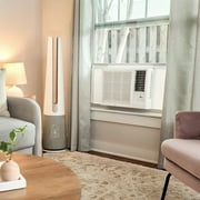 LG New 18,000 BTU 1,000 Sq Ft Smart Wi-Fi Enabled Window Air Conditioner with 12,000 BTU Supplemental Heat, White