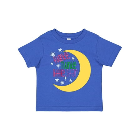 

Inktastic Twinkle Twinkle Little Star with Yellow Moon Gift Toddler Boy or Toddler Girl T-Shirt
