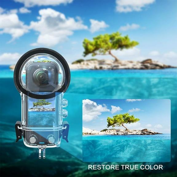 VIVIDCRAFT Waterproof Case For Insta360 X4 Panoramic Camera Diving Case Insta360 X4 Waterproof Case