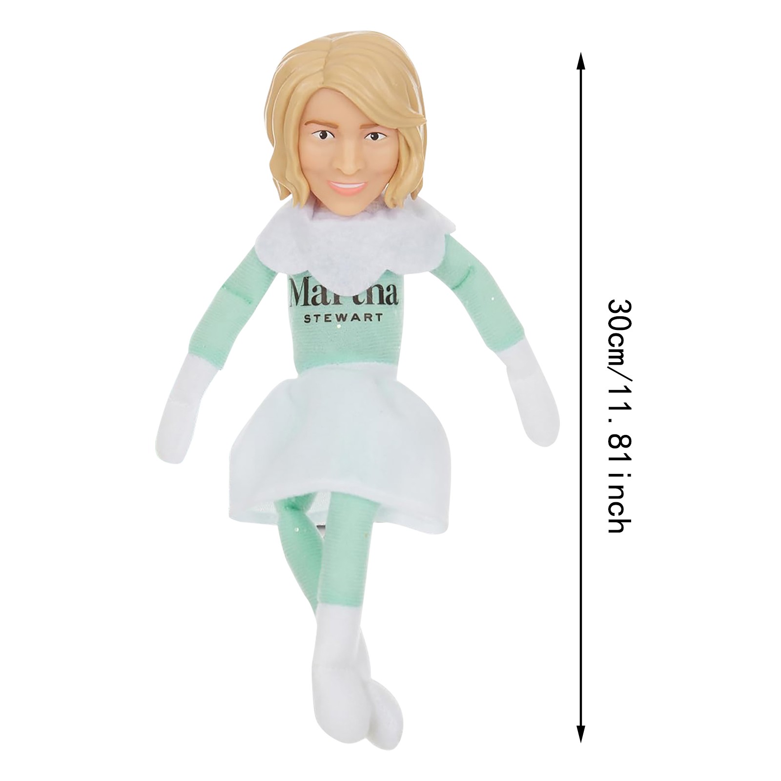 Martha Stewart Martha On A Mantle 2024 Christmas Elf Doll, 12” Small ...