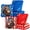 Blue/Red American Big Foot, variant on Play Platoon Competition Cornhole Bags Set of 8, Regulation Professional Weight Double Sided Slick and Sticky Defense Dot Pro Corn Hole Bean Bags, Composite Resin Pellets - Jeep Mountain Pass Print