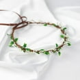 thumbnail image 5 of Handmade White Flower Crown Fairy Wreath Women Girls Flower Headband for Bridal Weeding Headdress Fairy Green Leaf Headpiece Cosplay Photo Prop, 5 of 13