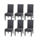 thumbnail image 1 of Paquete de 6 fundas para sillas grises, adecuadas para hoteles, ceremonias, banquetes, cocinas, restaurantes, familias, bodas, fiestas., 1 of 6