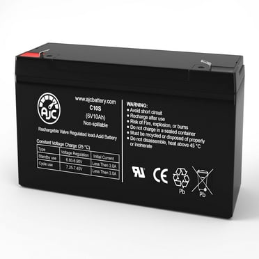 HKbil 3FM10 6V 10Ah Sealed Lead Acid Battery - This Is an AJC Brand Replacement