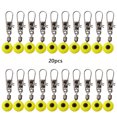 thumbnail image 2 of Advancent Conector giratorio de pesca de 20 piezas, hebilla giratoria para pesca en el espacio, conector Snap Bean Type7 NO7, 2 of 6