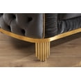 thumbnail image 3 of Newboti Chair with Fabric button-tufted velvet upholstery Finish in Grey 462917023665485, 3 of 6