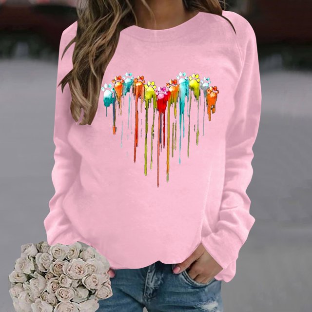 2023 Mode Femme Chandail en Molleton 50 % de Réduction Liquidation Mode Décontractée Manches Longues Col Rond Chandail en Molleton Blouse