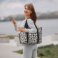 thumbnail image 5 of Travel Duffle Bag Heart leopard print Travel Tote Bags Carry on Luggage Waterproof Weekender Bags with Top Handle Adjustable Shoulde Strap for Travel Gym, 5 of 5