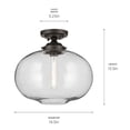 thumbnail image 4 of Kichler Lighting - Avery - 1 Light Semi-Flush Mount-13.5 Inches Tall and 14.5, 4 of 4