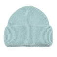 thumbnail image 2 of D-GROEE Unisex Knit Cuff Beanie Hat, Double Layer Thickening Solid Color Winter Warm Knitted Ski Skull Cap for Men Women, 2 of 8