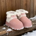 thumbnail image 3 of Aihuaihua Women's Cute Sheep Fuzzy Snow Boots, Winter Suede Ankle Booties with Warm Plush Lining Non- Sole Outdoor, 3 of 9