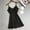 #Black, variant on Satin Silk Nightgown for Women Lace V Neck Chemise Satin Sleepdress,Slip Silk Nightie Bridal for Women,Pleated Sleepshirt Casual Dress S-3Xl