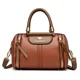 thumbnail image 3 of Bolsos de hombro tipo bandolera de lujo genuinos para mujer, bolsos de mano informales de diseñador para mujer, bolsos y carteras de cuero suave de calidad Boston, 3 of 5