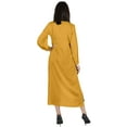 thumbnail image 4 of Moomaya Solid Hook & Eye Kurta Dress For Womens Long sleeves Indian Ethnic wearKurti, 4 of 7