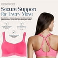thumbnail image 2 of Dominique Zoe Pro Max Support Sports Bra #6100 – High Impact Workout Bra, Seamless Convertible Racerback T-Strap Bra, 2 of 6