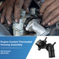 thumbnail image 2 of Conjunto de Carcasa de Termostato de Refrigerante del Motor de Plástico Unique Bargains para FIAT 500L 2012-2018 Reemplazo No.55241404 1 Pc, 2 of 7
