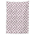thumbnail image 3 of Ambesonne Vegetables Tablecloth Rectangular Table Cover, Cartoon Garlic and Beet, 60"x90", White Dark Magenta, 3 of 4