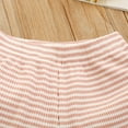 thumbnail image 4 of EGNMCR Ensembles de Débardeurs à Col Rond pour Tout-Petits Bébé Rayé Chandail à Manches Courtes Shorts Poche Ensemble de Couleur Unie Ensemble Fille, 4 of 8