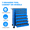 Blue, variant on 7 Drawer Rolling Tool Chest, Rolling Metal Tool Chest on Wheels with Lockable Casters, Steel Tool Storage Cabinet for Garage Workshop