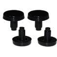 thumbnail image 2 of 3/4" Flat Stem Bumper Fits Into 1/4" Inch Round Hole Patio Outdoor Furniture Chairs Protectors, Choose Color Black Pack of 16 PCS, 2 of 4