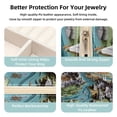 thumbnail image 3 of Map Section Travel Portable Square Jewelry Stand, Earring Organizer, Ring Storage, Necklace Holder, Bracelet Stand - Suitable for Girls and Women, Travel Organizer Jewelry Boxes, 3 of 6